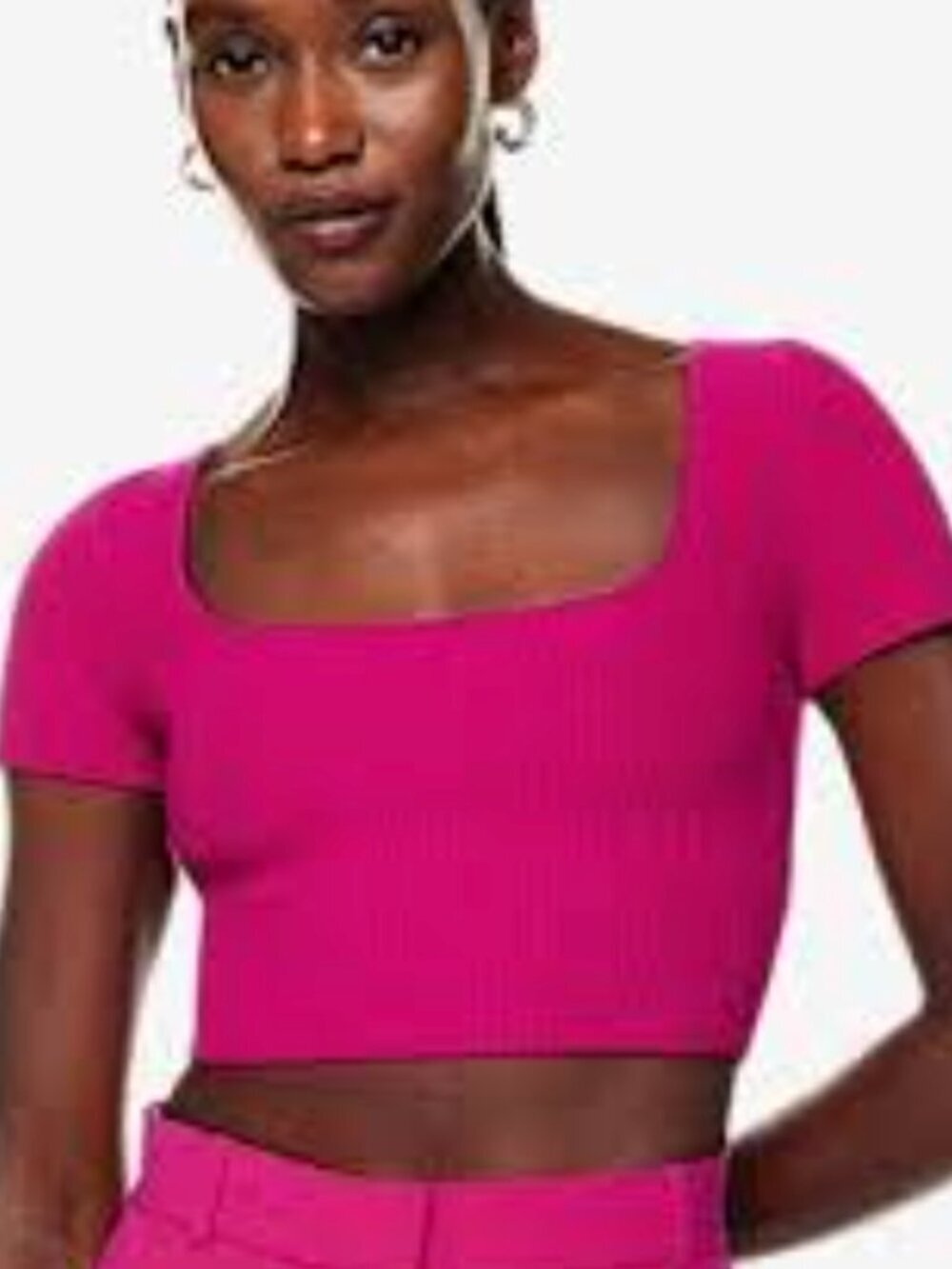 Aritzia Babaton Squareneck Crop Top